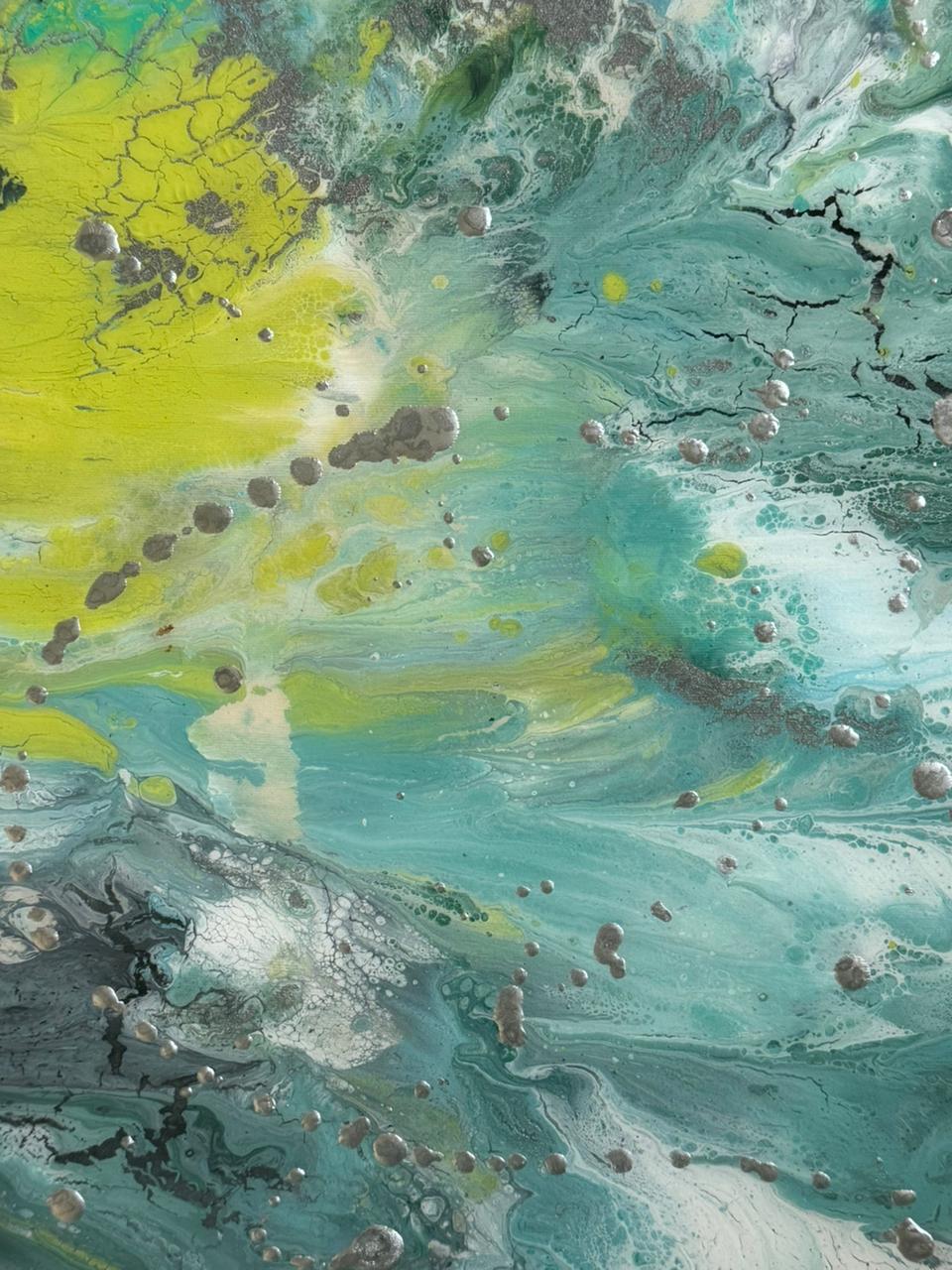 Obra abstracta de Memé Cano arte contemporáneo